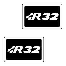 R32 Emblematy boczne 2 szt.