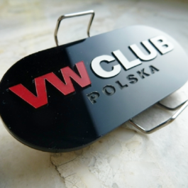 VW CLUB POLSKA Emblematy boczne 2 szt.